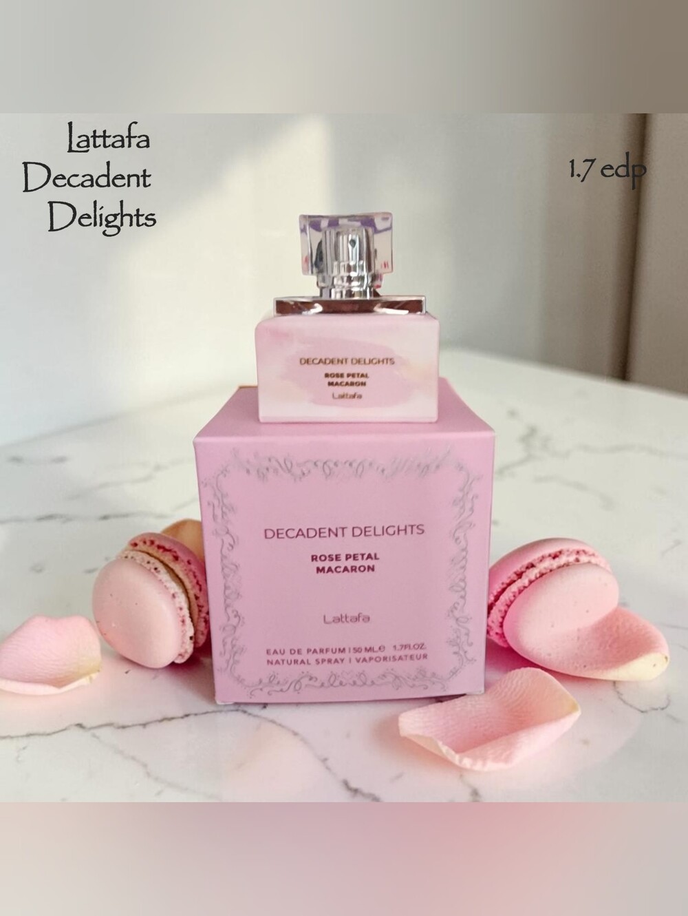Lattafa Decadent Delights Rose Petal Macaron